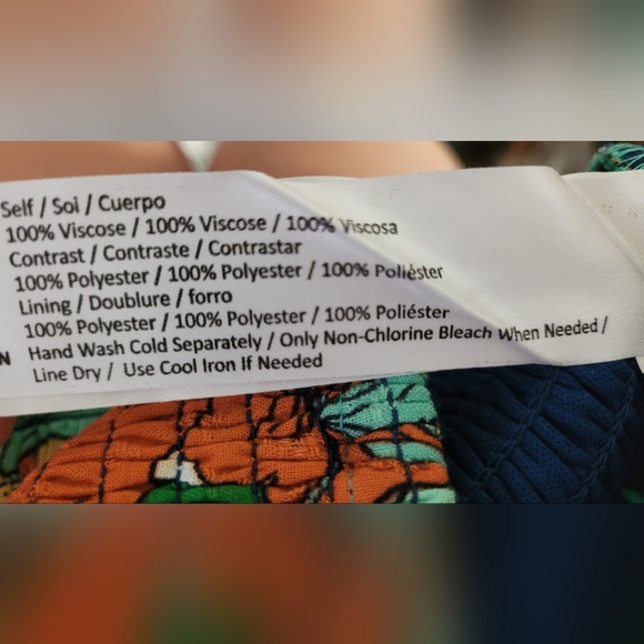 Band of the Free Tropical Floral Flowy Halter Top - Picture 5 of 6